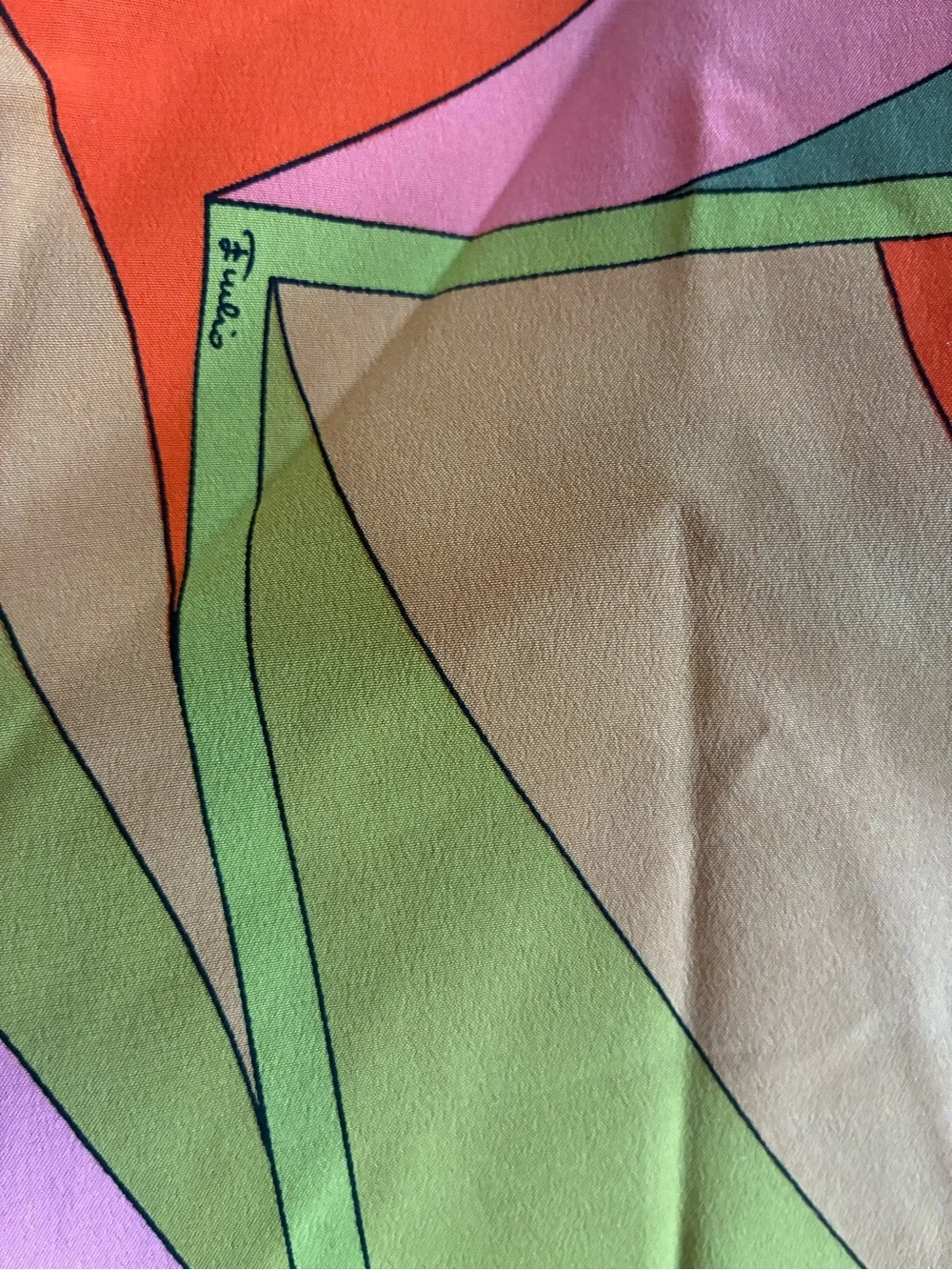 Vintage 1970’s - Emilio Pucci Floral Silk Scarf